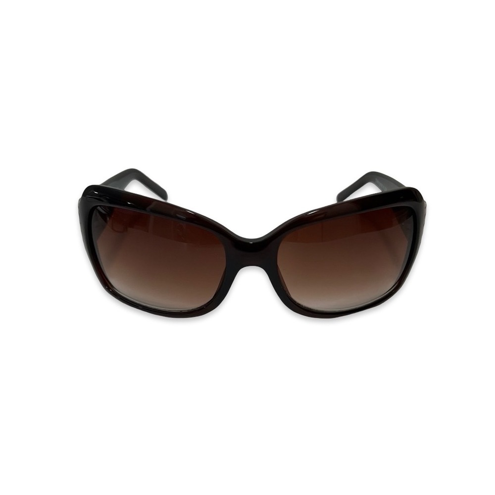 Kenneth Cole Reaction Sunglasses Brown Butterfly KC1060 Croc Embossed Womens